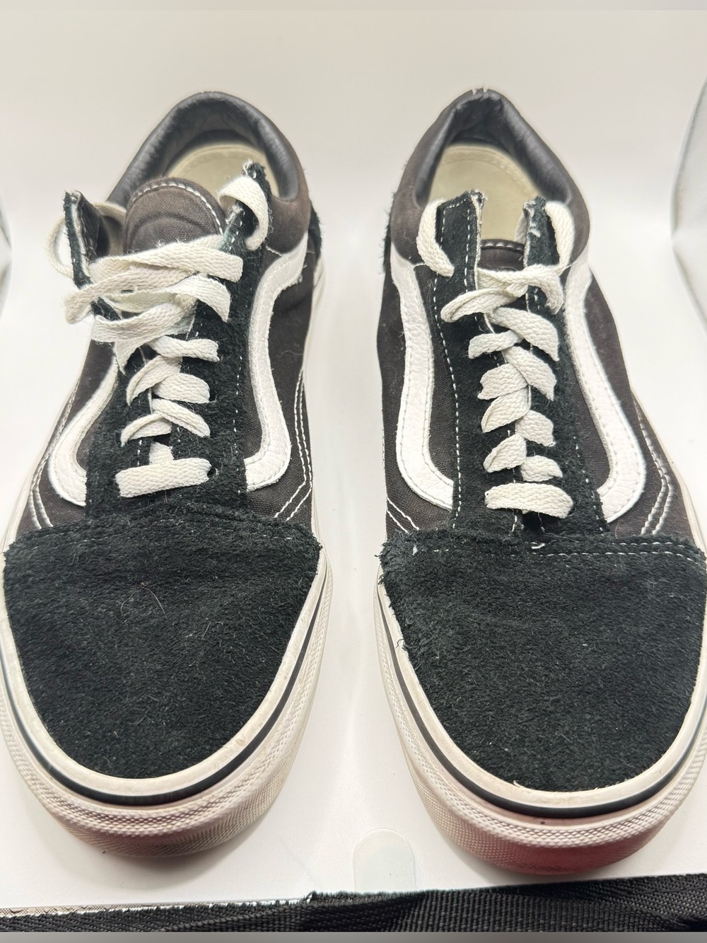Vans Black and White Old Skool Low Top Sneakers